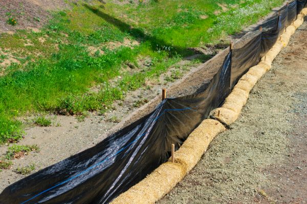 Straw Wattle Installation in Gig Harbor
